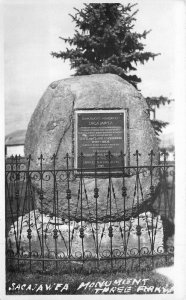 1930s Three Forks Montana Sacajawea Monument RPPC Photo Postcard 20-10132