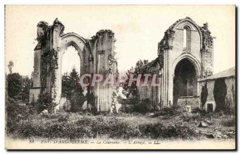 Old Postcard Surroundings of Angouleme La Couronne L Abbaye