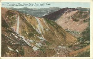 Panorama of Clear Creek Valley from Sunrise Peak, Georgetown & Silver Plume CO