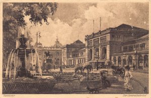 Germany Hanover Hannover 1910 Zentralbahnhof Central Train Station postcard
