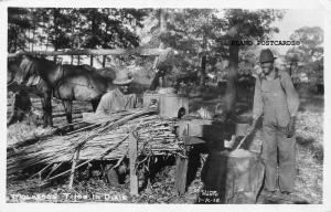 BLACK AMERICANA MOLASSES TIME IN DIXIE RPPC REAL PHOTO POSTCARD