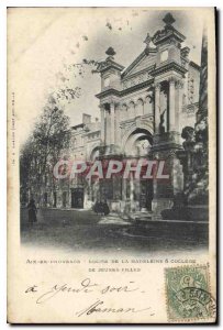 Old Postcard Aix en Provence Madeleine Church & College Girls