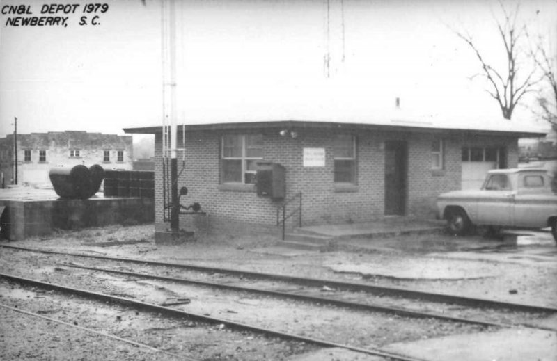 Newberry South Carolina CNBL Depot Train Station Real Photo Postcard JE359359