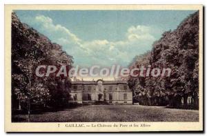 Old Postcard Gaillac Chateau Du Parc And Allees