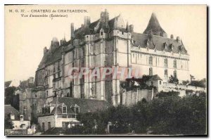 Old Postcard Chateau of Chateaudun Overview Outdoor