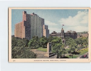 Postcard Dominion Square, Montreal, Canada