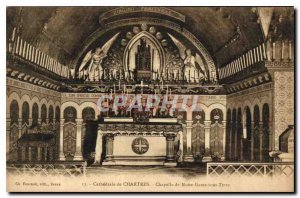 Postcard Old Cathedral of Chartres Chapel of Our Lady on Earth