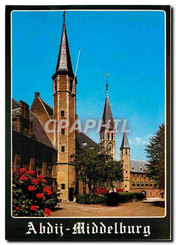 Postcard Modern Abdij Middelburg