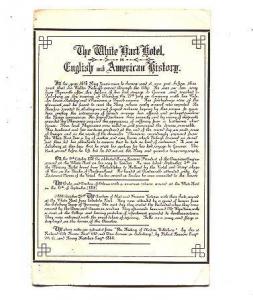 Real Photo, White Hart Hotel, Salisbury, England, English, American History Used