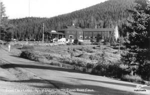 1940s Echo Lake Lodge Mt Evans Road Colorado RPPC Real Photo Sanborn 12521