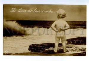 497531 BABY Kid Boss at Morecambe England Vintage PHOTO Collage postcard #51