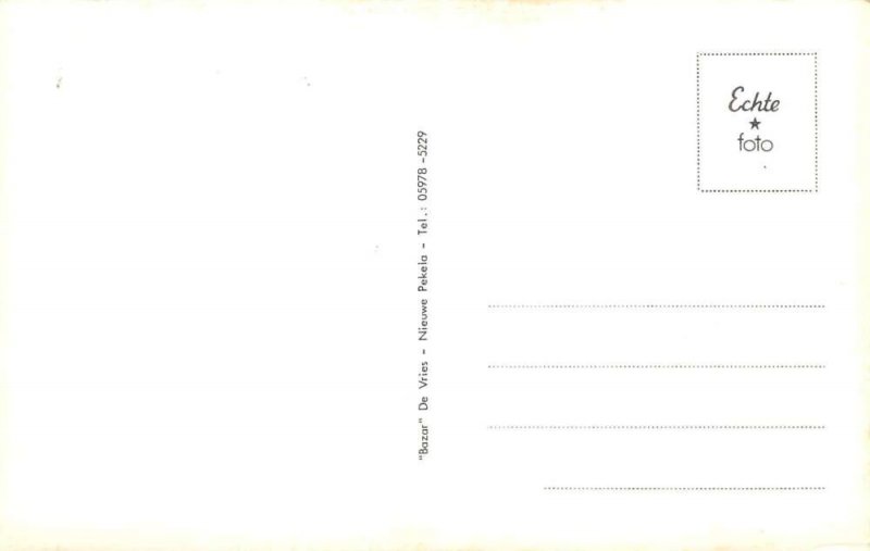 Nieuwe Pekela Netherlands Rembrantloan Street Scene Real Photo Postcard AA109486