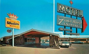 Motel Town House US Highway 66 roadside Winslow Arizona Postcard Petley 20-710