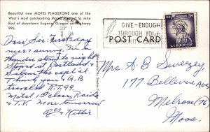 Eugene Oregon OR Motel Vintage Postcard