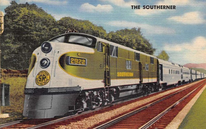 Southern Railway System Streamlined Train The Southerner Linen Postcard AA61254