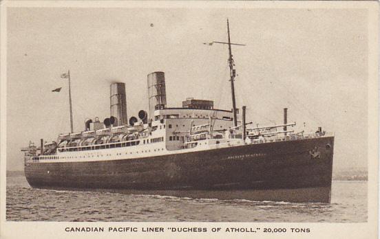 Canadian Pacific Liner S S Duchess Of Atholl