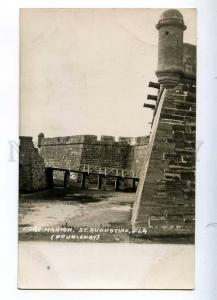 192517 USA Florida St.AUGUSTINE fort Vintage photo postcard