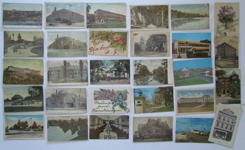NEW JERSEY LOT of 138 ANTIQUE & VINTAGE POSTCARDS town views
