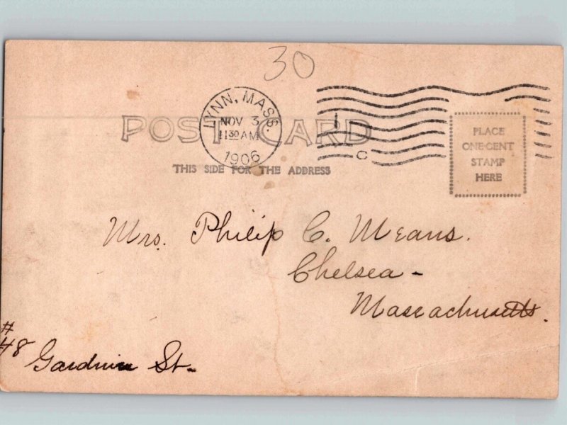 c1906 Camp Ashland Lynn Massachusetts MA RPPC Real Photo UDB Postcard