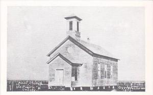 Washington Oysterville Pacific County First Church Real Photo RPPC