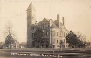 G7/ Grundy Center Iowa RPPC Postcard 1912 Court House Building