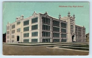 OKLAHOMA CITY, OK Oklahoma ~  HIGH SCHOOL  c1910s  Postcard