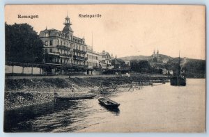 Germany Postcard Panoramic View of Forth of Remagen Rheinpartie c1910