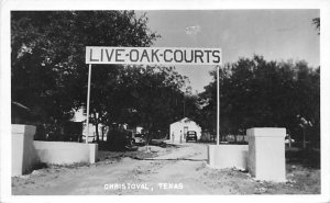 Live Oak Courts Real Photo - Christoval, Texas TX