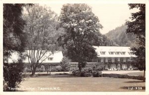 Tapoco North Carolina Tapoco Lodge Real Photo Vintage Postcard AA35659
