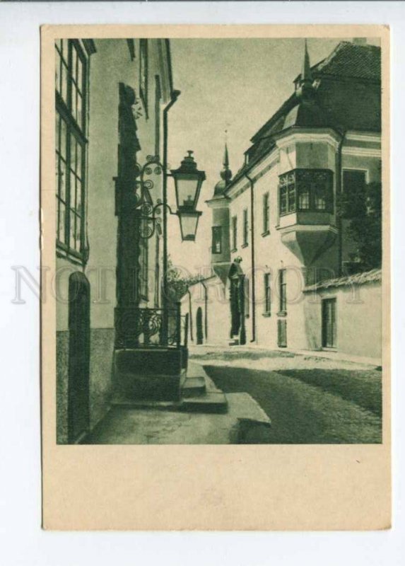 291958 ESTONIA Old NARVA street 1956 year postcard