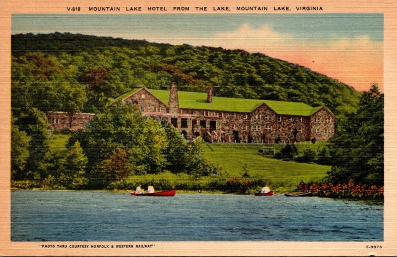 Virginia Mountain Lake Hotel From The Lake