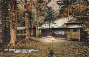 Keene Valley New York Fred Lamb's Camp Upper Ausable Lake Postcard AA37076