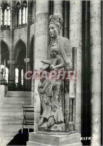 Postcard Modern 706 basilica saint denis (seine) Virgin and polychrome wood o...