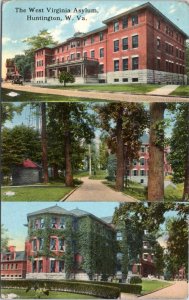 Postcard WV Huntington -The West Virginia Asylum