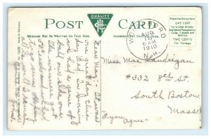 Wolfeboro NH McDonald's Home House Postcard Hand Colored 