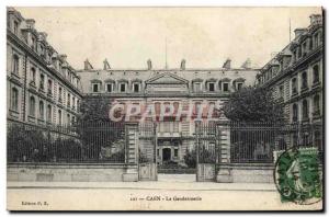 Old Postcard Caen Gendarmerie