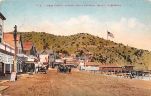 Santa Catalina Island California Main St., Avalon, Drug Store, Vintage PC U18034