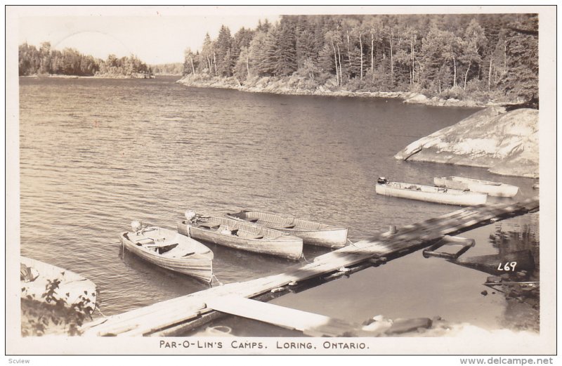 RP: Par-O-Lin's Camps , LORING , Ontario , Canada , PU-1945