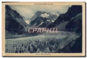 Old Postcard Chamonix Mer de Glace
