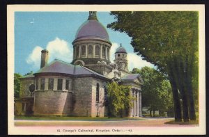 Ontario KINGSTON St. George's Cathedral - PECO Postcard - White Border