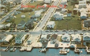 Ne Jersey Avalon Aerial View 1950s Cape Horn Crocker #468 Postcard 21-13942