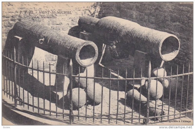 Cannon, Mont-St-Michel (Manche), France, 1900-1910s