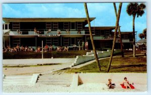 DAYTONA BEACH, Florida FL~ Roadside Motel NASSAU VILLAS Beach 1950s-60s Postcard