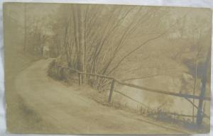 Unidentified Road Real Photo Postcard