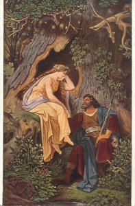 B588 King Crocus and the Forest Nymph by the German painter Moritz von Schwind