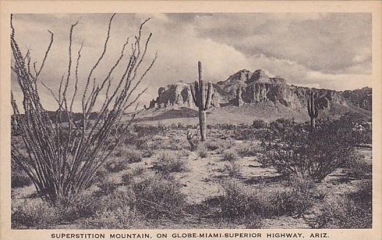 Superstition Mountain On Globe Miami Superior Highway Arizona