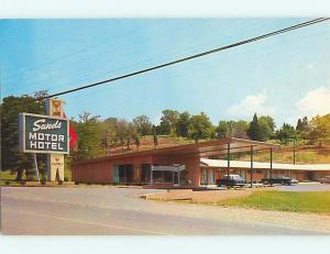 Unused Pre-1980 OLD CARS & SANDS MOTEL Pulaski Tennessee TN u1834@