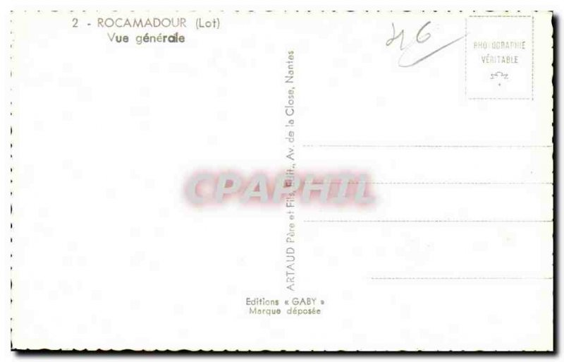 Rocamadour - Vue Generale - Old Postcard