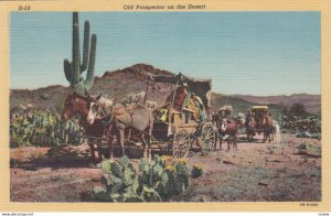 Mining ; Old Prospector on the Desert , 1930-40s