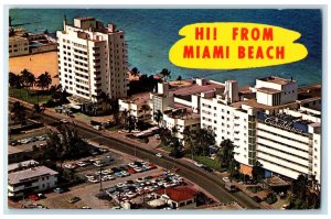 1962 Aerial View of Goldcoast Section, Hi From Miami Beach FL Postcard